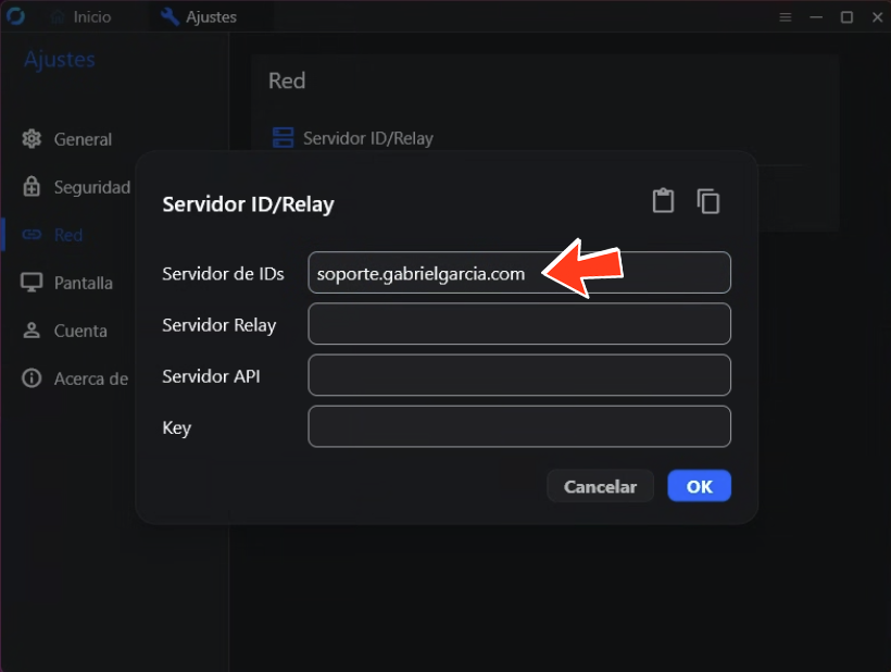 Paso 3: Añadir Servidor